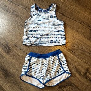 Eddie Bauer Blue and White Kids Swimsuit